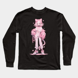 Anime Cat Girl 1 Long Sleeve T-Shirt
